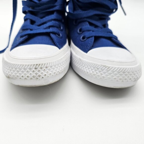Converse Chuck Taylor II Lunarlon Blue Canvas High Top Sneakers Trainers, 5.5 - Picture 11 of 16